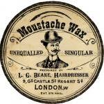 Victorian Moustache Wax Tin..