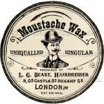 Victorian Moustache Wax Tin..
