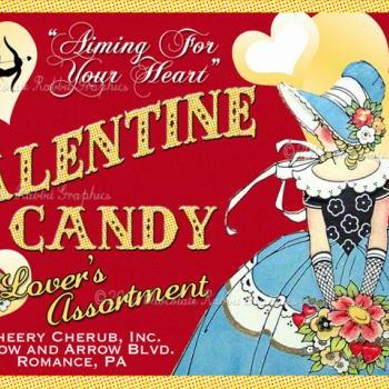 Valentine Candy Label Digital Download Printable Scrapbook Tag Lover's Assortment Collage Sheet