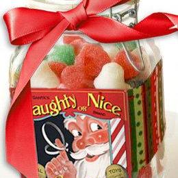 Vintage Christmas Candy Label Digital Download Printable Santa Image